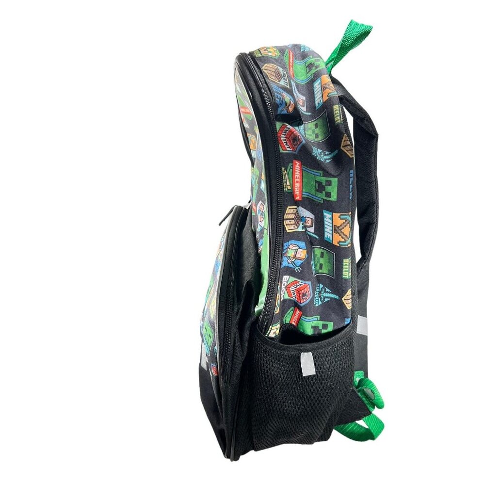 Minecraft Large 16" School Backpack Detachable Lunch Bag for Kids Boys - Picture 15 of 16